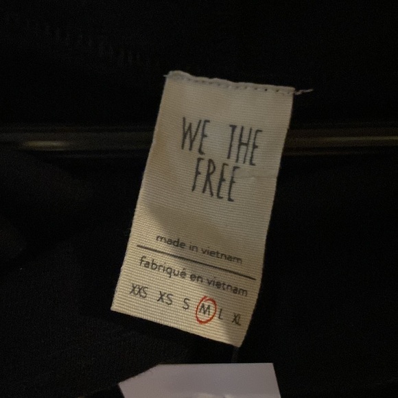 NWT Sz M We The Free by Free People Black Cowl Neck Summer thing slub tank Top - Picture 4 of 7